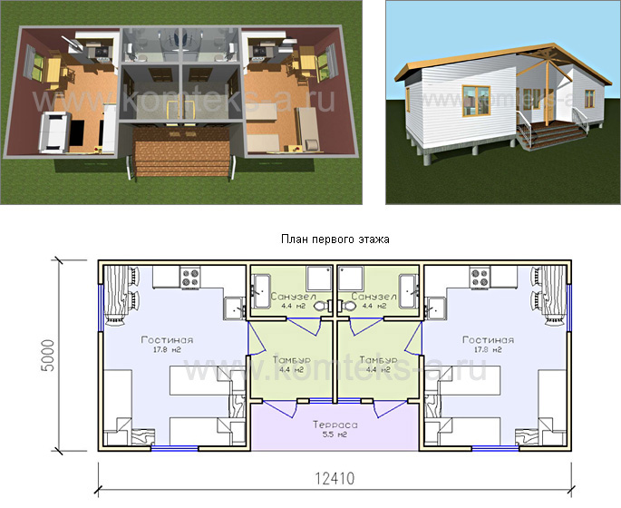 Проект АНТ-22 - схема дома
