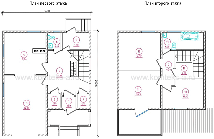 Проект АНТ-05 - схема дома