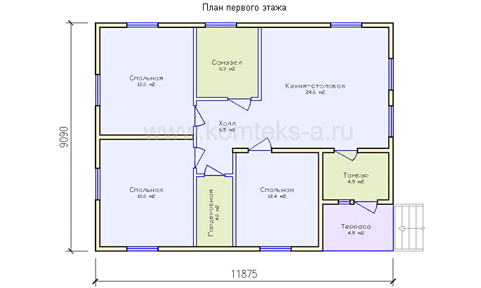 Проект АНТ-11 - схема дома